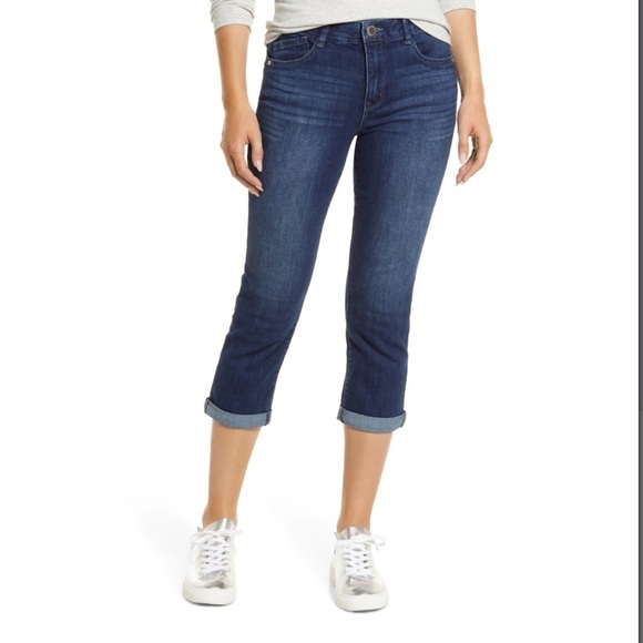 Wit & Wisdom Ab-Solution Luxe Touch High Waist Straight Leg Jeans Cropped Size 4 - Picture 2 of 9